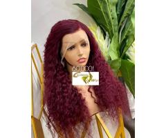 Perruque bordeaux - 2