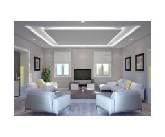 Décoration en placo plâtre et meuble Tv - 3