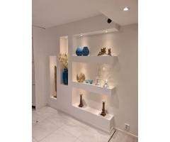 Décoration en placo plâtre et meuble Tv - 4